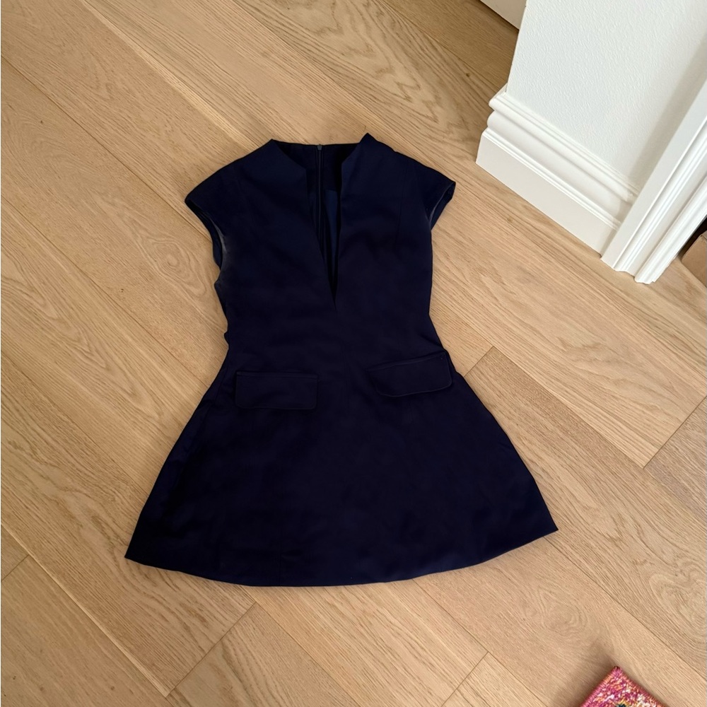 navy mini dress
